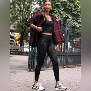 Beyond Yoga PowerShine High Waisted Leggings and Cropped Tank set